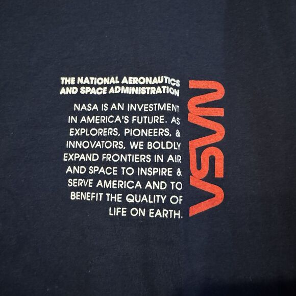 NASA Solar System Missions Large T-Shirt Navy Blue OSIRIS-REx Artemis DSCOVR - Picture 3 of 6